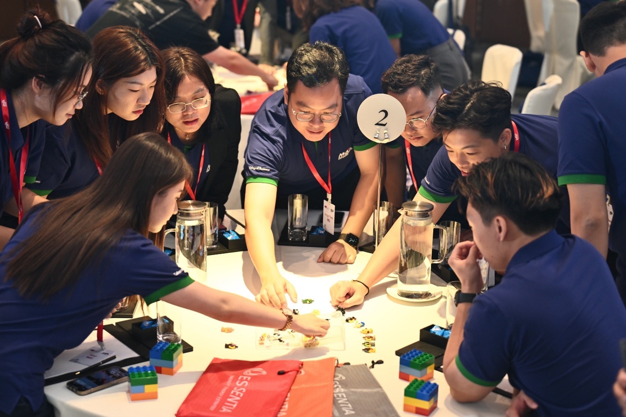 Photo caption: Students actively participate in the orientation activities.